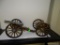 (S5) MODEL OF A CANNON. NAMED DAHLGREN. 1864. MADE IN SPAIN. INCLUDES 2 WHEEL AMMO CART DESIGNED TO