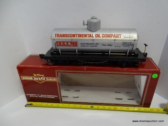 (H1) BACHMANN BIG HAULERS TANK CAR (ET&WNC). G SCALE.