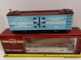 (H1) BACHMANN BIG HAULERS ITEM# 93205 GREAT CENTRAL FAST FREIGHT LINE REEFER CAR. G SCALE.