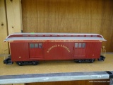 (H5) #1 GAUGE OPEN STOCK ATCHISON TOPEKA & SANTA FE BAGGAGE AND EXPRESS CAR. #17. NO BOX.