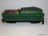 (H7) #1 GAUGE SOUTHERN CRESCENT LIMITED COAL TENDER. OPEN STOCK. NO BOX. AS IS.