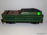 (H7) #1 GAUGE SOUTHERN CRESCENT LIMITED COAL TENDER. MISSING THE TOP OVAL HATCH. OPEN STOCK. NO BOX.