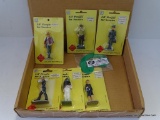 BOX OF 6 NEW #1 GAUGE LIL' PEOPLE FOR SCENICS. INCLUDES A NAVY SAILOR, DINING CAR WAITER, COWBOY, US
