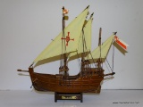 (S2) NINA WOOD MODEL SHIP. 11.5