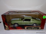 (S2) 1:18 SCALE 1968 FORD SHELBY GT-500 KR MUSTANG. NEW IN THE BOX.