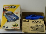 (S4) VINTAGE 1969 MPC AMX 1:20 SCALE MODEL CAR IN THE ORIGINAL BOX. MINOR WEAR TO THE OUTER BOX.