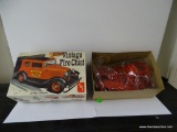 (S4) AMT VINTAGE FIRE CHIEF 1932 FORD VICTORIA T177-225 1:25 SCALE MODEL IN THE ORIGINAL BOX.
