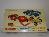 (S5) MONOGRAM MODEL RACING 1:24 SCALE MODEL RACING CAR IN THE ORIGINAL BOX. HAS A FERRARI 330/ FORD