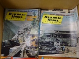 (S5) LARGE BOX 25% FULL OF RAILROAD MODEL CRAFTSMAN MAGAZINES FROM THE 1970S.