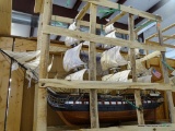 BEAUTIFUL SCALE MODEL OF THE U.S.S. CONSTITUTION. PART OF THE UNITED STATES NAVAL FLEET NAMED BY