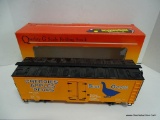 (H2) ROUNDHOUSE G 4659 BLUE GOOSE FARMS AAR STEEL ICE REEFER. G SCALE.