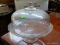 GLASS CAKE STAND WITH GLASS DOME: 12