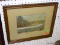 FRAMED AND MATTED WATERCOLOR OF A LAKE SCENE SIGNED J.S. PRICE. IN CHERRY FRAME: 17