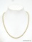 VINTAGE DESIGNER CAROLEE GOLD TONE NECKLACE. MEASURES APPROX. 22