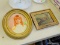 ANTIQUE GOLD OVAL FRAME OF A PHOTO OF A LITTLE GIRL: 12