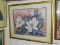 FRAMED PRINT OF MAGNOLIAS IN GOLD FRAME: 30