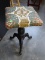 ANTIQUE VICTORIAN WOOD AND METAL ORGAN STOOL: 12