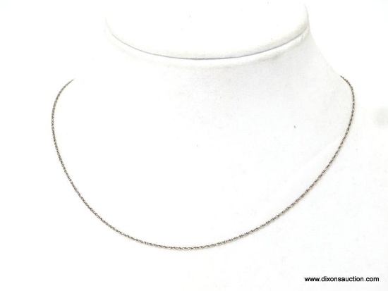 .925 STERLING SILVER CHAIN, MADE IN ITALY. MEASURES APPROX. 18" LONG.