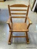 MAPLE CHILD'S ROCKER: 14