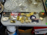 MISC. GROUPING OF BELT BUCKLES (SOME WOMAN'S SOME MEN'S). HORSE BUCKLE. FIRE DEPARTMENT BUCKLE.