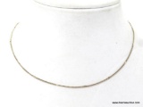 .925 STERLING SILVER NECKLACE. MEASURES APPROX. 16