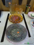 LOT OF CARNIVAL GLASS STYLE ITEMS: 10