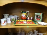 SHELF LOT OF CHRISTMAS ITEMS: SANTA 9