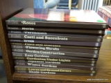 14 VOLUMES OF TIME LIFE BOOKS ON FLOWERS AND GARDENING.