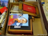 TRAY LOT OF PICTURE FRAMES. SMALLEST: 2.5