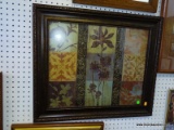 FRAMED DECORATIVE PRINT IN BRONZE DECORATIVE FRAME: 27