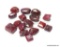 104 CARATS OF RING SIZE MIXED SHAPE EARTH MINED NATURAL RED RUBIES (RETAIL $250.00)