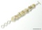 .925 STERLING SILVER 7-8'' LARGE DESIGNER BIWA RIVER PEARL BRACELET WITH A TOGGLE CLASP (RETAIL