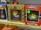 4 ENESCO ORNAMENTS AND 1 SANTA'S ON YOUR TEAM NFL ORNAMENTS. ENESCO ORNAMENTS INCLUDE A HOLIDAY