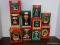 10 HALLMARK ORNAMENTS. INCLUDES THE WIZARD OF OZ, MRS. SANTA'S KITCHEN, 1987 FIRST CHRISTMAS