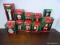 10 HALLMARK ORNAMENTS. INCLUDES MERRY OLDE SANTA, PEZ SNOWMAN, 1990 POPCORN PARTY MR. AND MRS.