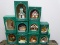 10 HALLMARK ORNAMENTS. INCLUDES LIGHTED BRASS CAROUSEL, LIGHTED SANTA'S ARRIVAL, LIGHTED MR. AND