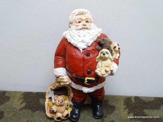 LEGEND OF SANTA CLAUS "SANTA WITH PUPS": 5"x9"