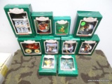 10 HALLMARK COLLECTOR'S SERIES ORNAMENTS. INCLUDES SHALL WE DANCE, KRINGLE KOACH, FROSTY FRIENDS,