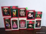 10 HALLMARK ORNAMENTS. INCLUDES LAVERNE, VICTOR, AND HUGO FROM THE HUNCHBACK OF NOTRE DAME,