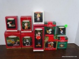 10 HALLMARK ORNAMENTS. INCLUDES SET OF 2 ORNAMENTS SCOOBY DOO LUNCH BOX SET, COLLECTOR'S SERIES