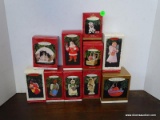 10 HALLMARK ORNAMENTS. INCLUDES TWO-TONE 101 DALMATIANS, SNOWDROP ANGEL, SISTER TO SISTER, ANGEL