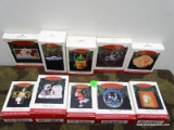 10 HALLMARK ORNAMENTS. INCLUDES HEAVENLY ANGELS, U.S. CHRISTMAS STAMPS, FROSTY FRIENDS,