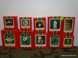 10 HALLMARK ORNAMENTS. INCLUDES A HEART FULL OF LOVE, CHILDREN IN SHOE, OPEN ME FIRST, OLD-WORLD