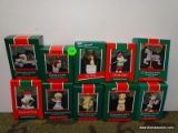 10 HALLMARK ORNAMENTS. INCLUDES REINDEER CHAMPS, CHRISTMAS KITTY, WOODEN TRUCK, CAROUSEL ZEBRA,