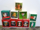 10 MINIATURE HALLMARK ORNAMENTS OF ANIMALS. RETAIL TOTAL $67