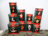 10 MISC. SIZED HALLMARK ORNAMENTS: MOTHER GOOSE. OTTO THE CARPENTER. THE TAILOR. FRIENDSHIP LINE.