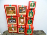 10 MISC. HALLMARK ORNAMENTS. ALL 3