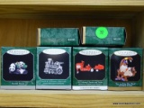 10 MINIATURE HALLMARK ORNAMENTS: 2 