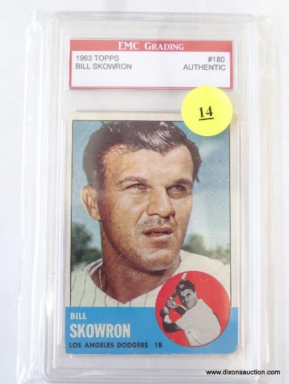 (SC) 1963 TOPPS BILL SKOWRON BASEBALL CARD (GRADED)
