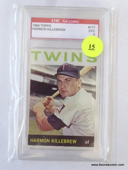 (SC) 1964 TOPPS HARMON KILLEBREW BASEBALL CARD (GRADED).